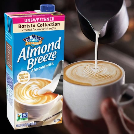 ALMOND BREEZE Unsweetened Original Barista Blend Almond Milk 32 oz., PK12 21003